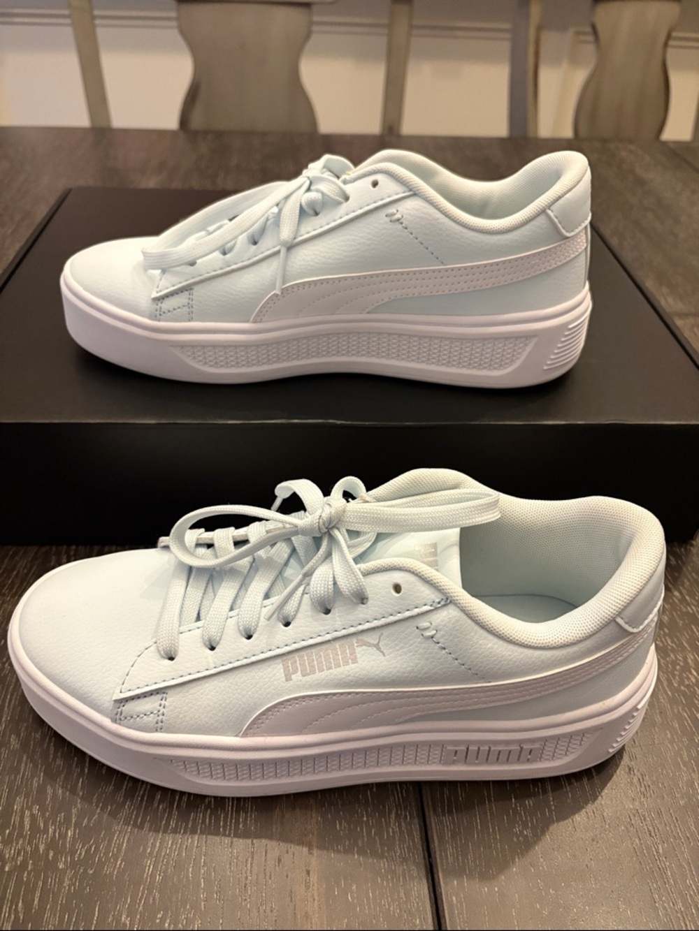 Puma Women’s Light Blue Platform Sneakers